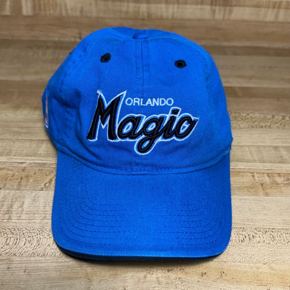 Reebok Orlando Magic NBA Hat Blue Script Strapback Embroidered Cap Mens OSFM